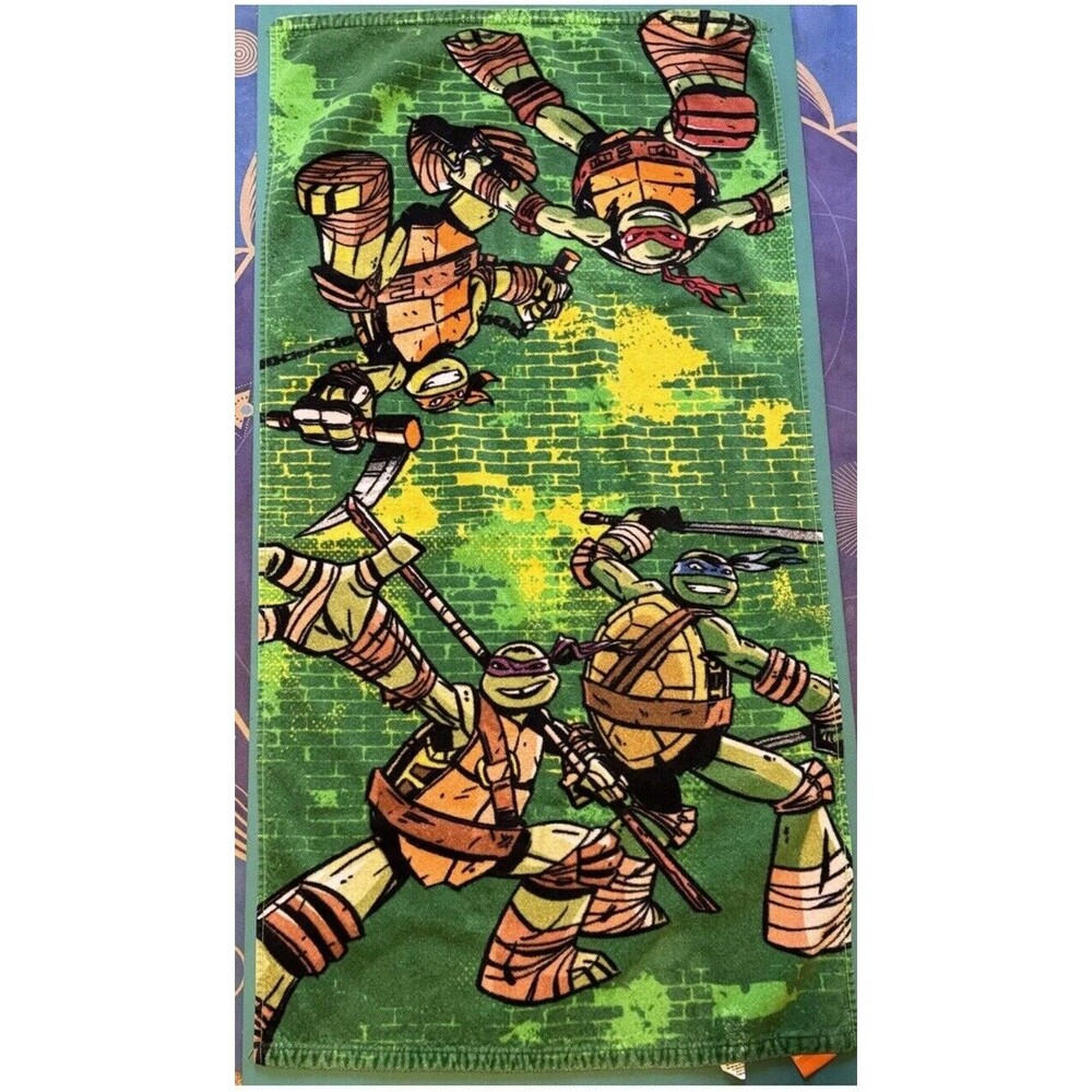 Vintage Nickelodean Kid’s Teenage Mutant Ninja Turtle Beach Towel 22x44